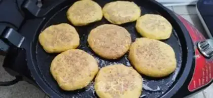 Make Pumpkin rice cake step 2