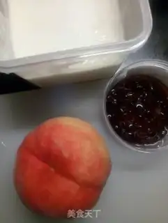 Make Peach crystal yogurt step 0