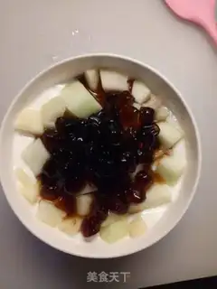 Make Peach crystal yogurt step 2