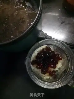 Make Peach crystal milk tea step 5