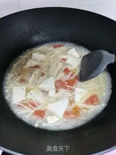 Make Golden Tomato Tofu soup step 3