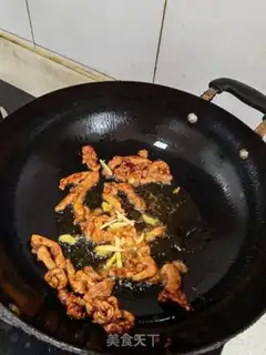 Make Chili fried meat step 7