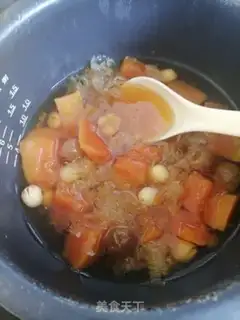 Make The papaya silver ear soup step 4