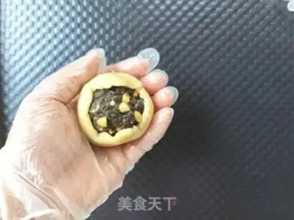 Make Precious black sesame mooncake step 8
