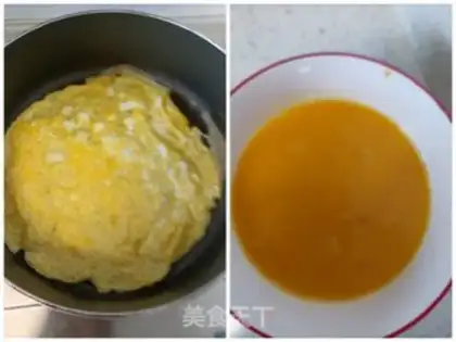 Make The chrysanthemum meat egg sushi step 1