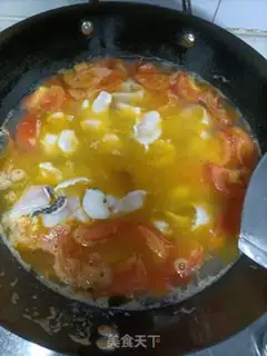 Make Tomato black fish fan soup step 5