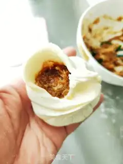 Make Big meat bun step 14