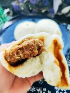 Make Big meat bun step 19
