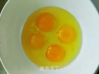 Make Sugar fried eggs step 1