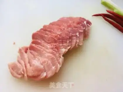 Make Sword bean fried meat step 3