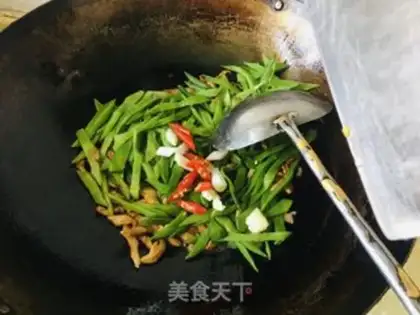 Make Sword bean fried meat step 8