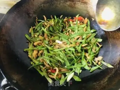 Make Sword bean fried meat step 9