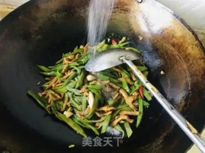 Make Sword bean fried meat step 10