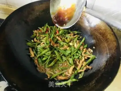 Make Sword bean fried meat step 12