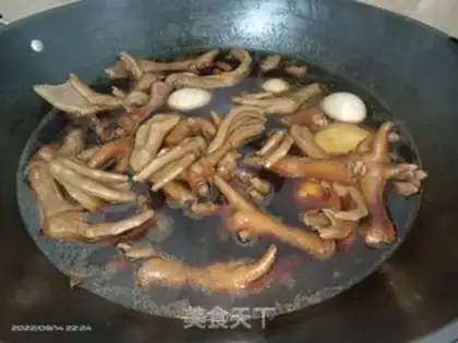 Make Old chicken paws, duck palms step 7