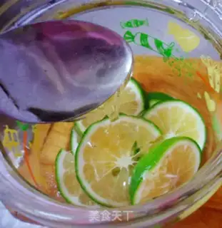 Make Honey green tea step 3