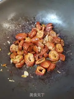 Make Garlic fried intestines step 5