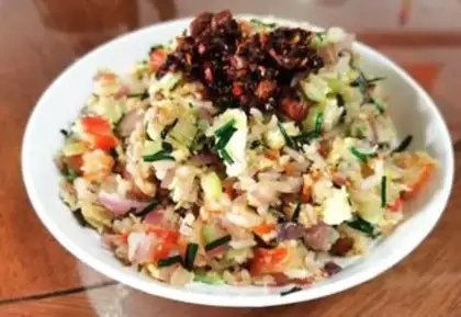Make Shrimp rice step 9