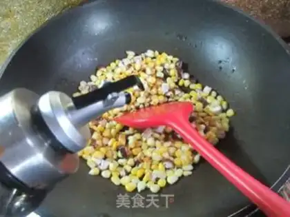 Make Fry mushroom corn step 5