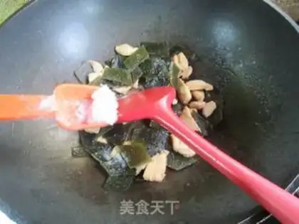 Make Chicken breast fried seaweed step 10