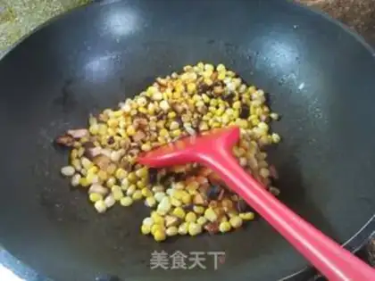 Make Fry mushroom corn step 7