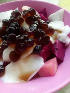 Make Black sugar and fruit step 4