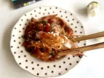 Make Boiled shrimp on the tip of the tongue step 21