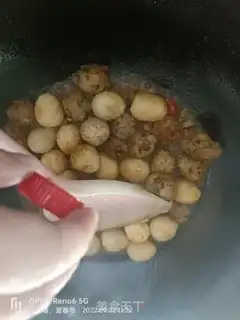 Make Meatball roasted quail eggs step 4