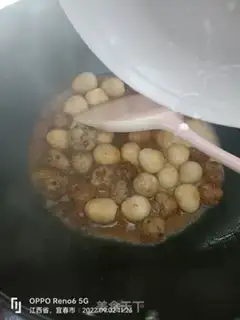 Make Meatball roasted quail eggs step 5