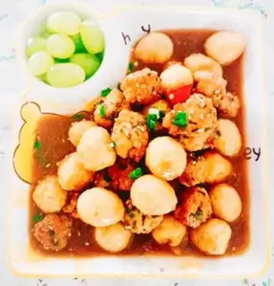 Make Meatball roasted quail eggs step 9