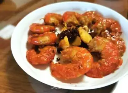 Make Red shrimp dry step 6