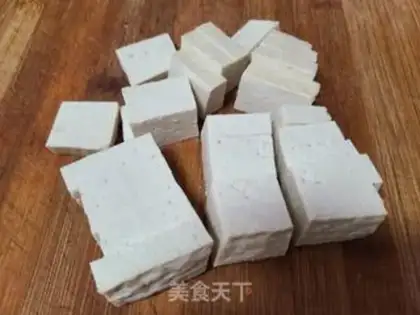 Make Spade tofu fried cheese step 1