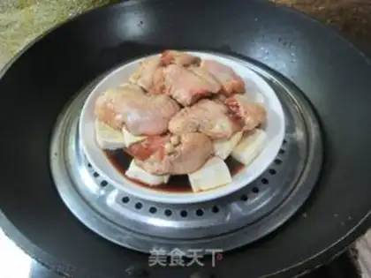 Make Steamed tofu in chicken wings step 10
