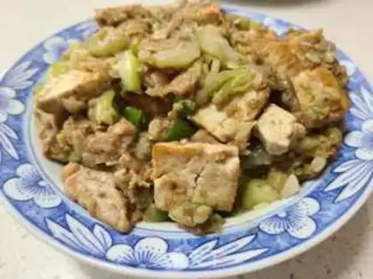 Make Spade tofu fried cheese step 5