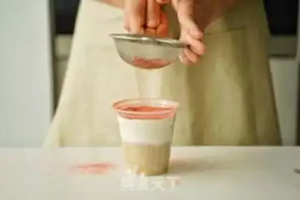 Make Peach lattes step 4