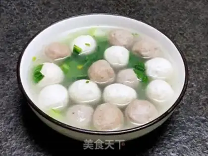 Make Hands on meatball soup step 6