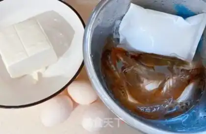 Make Shrimp tofu eggs step 0