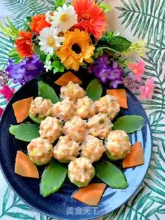 Make Steam shrimp balls step 9