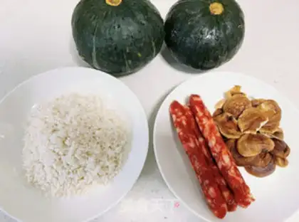 Make Pumpkin rice step 0