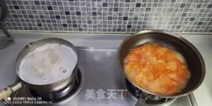 Make Tomato egg noodles step 6