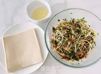Make Spring rolls step 3