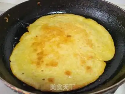 Make Corn pasta egg pancakes step 3