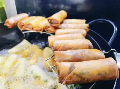 Make Spring rolls step 7