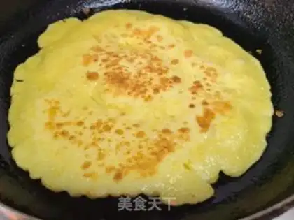 Make Corn pasta egg pancakes step 4