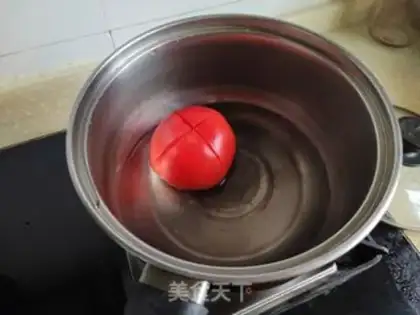Make Tomato simmon eggs step 1