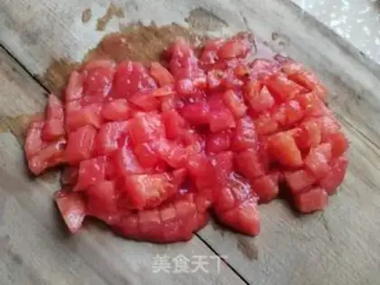 Make Tomato simmon eggs step 2