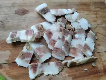 Make Autumn slices are made of pot step 0