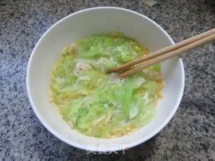 Make Shrimp and cabbage eggs step 5