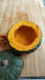 Make Pumpkin rice step 1