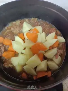 Make Cow ribs for potato carrots step 8